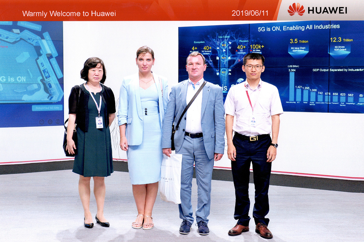 SPbPU representatives visited one of the main offices of Huawei