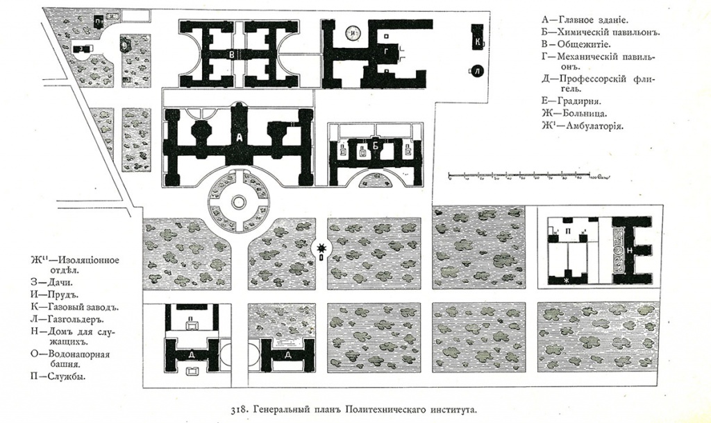 理工学院总体规划图（约1900年）